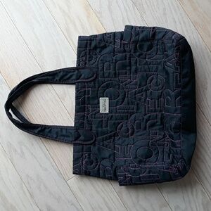 Kenneth Cole puffer tote bag. Black/pink